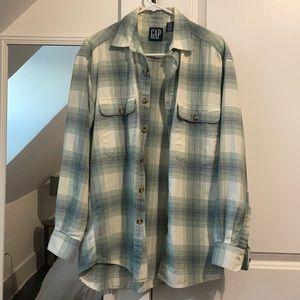 Green and Blue flannel